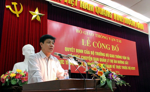 Ban QLDA đường sắt chính thức về Bộ GTVT